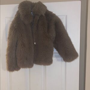 Gap Brown Faux Fur Kids Jacket